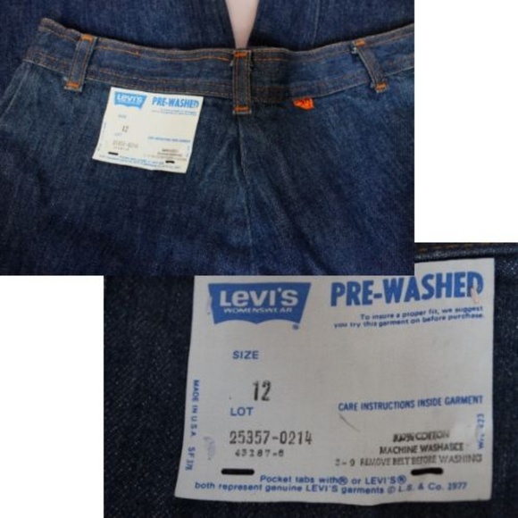 VINTAGE 70s HUGE WIDE LEG INDIGO HIGH WAIST JEANS - Picture 2 of 8